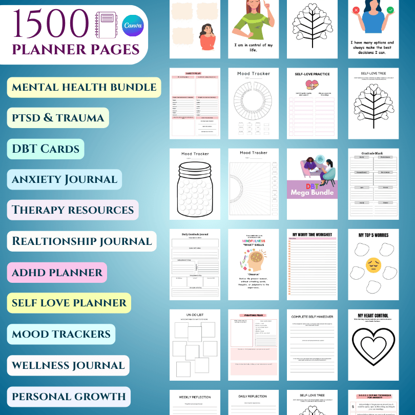 Mental Health Planners Bundle (Essential Edition)