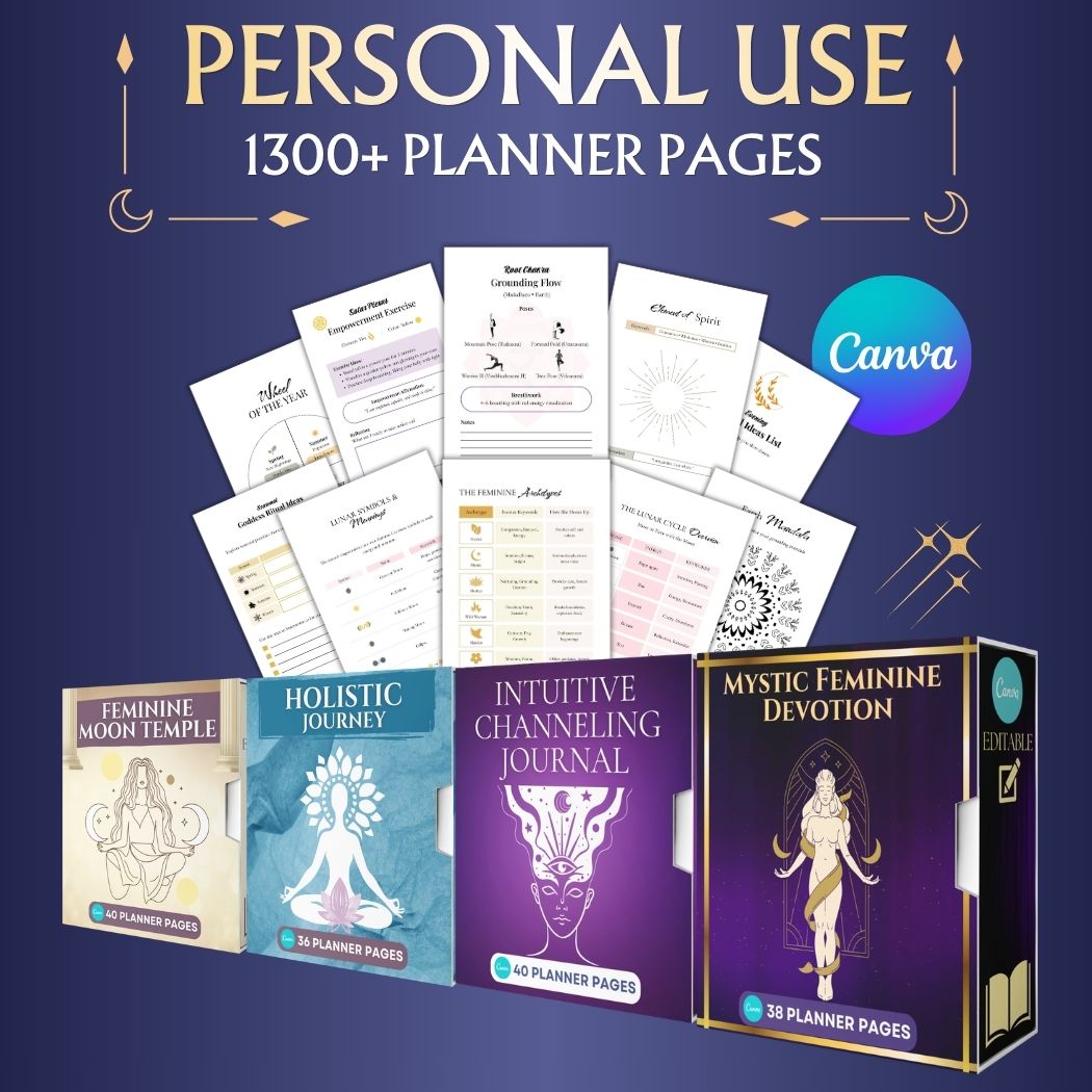 New Mystic & Holistic Planner Bundle (Personal Use)