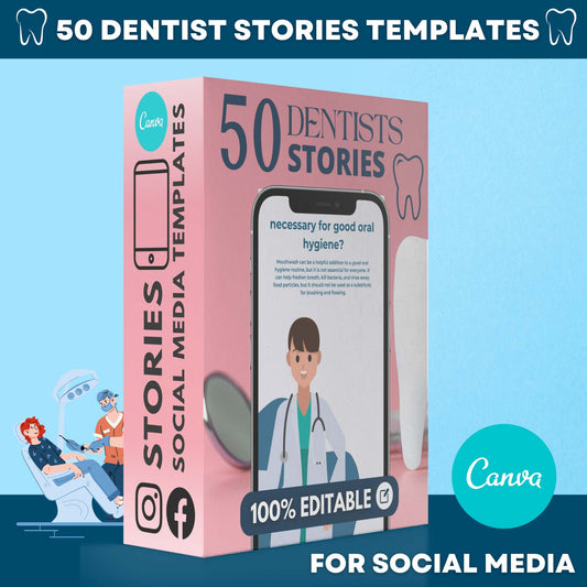 DENTISTS STORIES PACK - 50 TEMPLATES