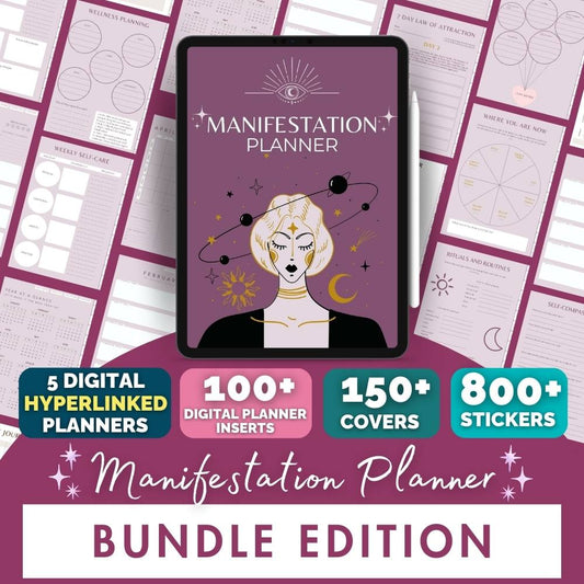 Digital Manifestation Planner Bundle
