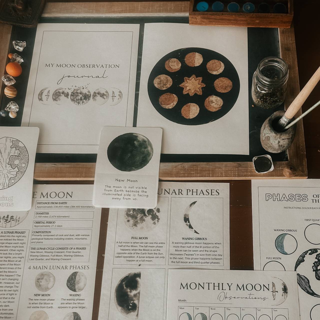 Moon Phases Mini Study & Journal Pack