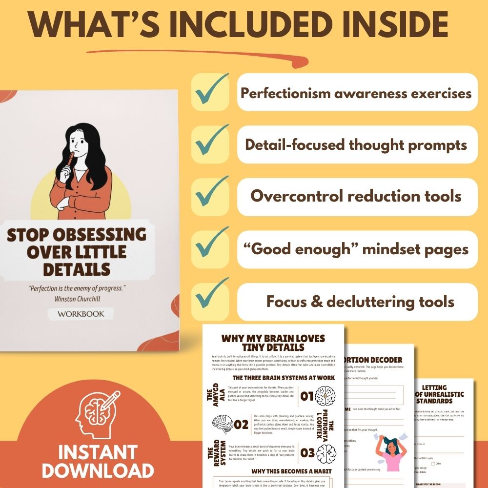 Stop Obsessing Over Little Details Workbook