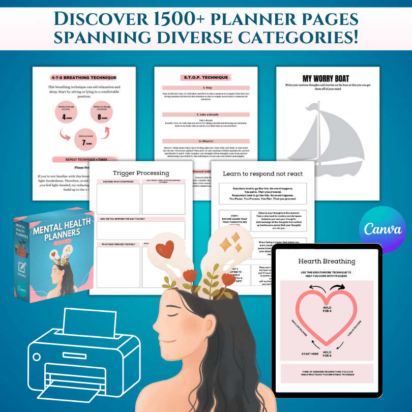 Mental Health Planners Bundle (Essential Edition)