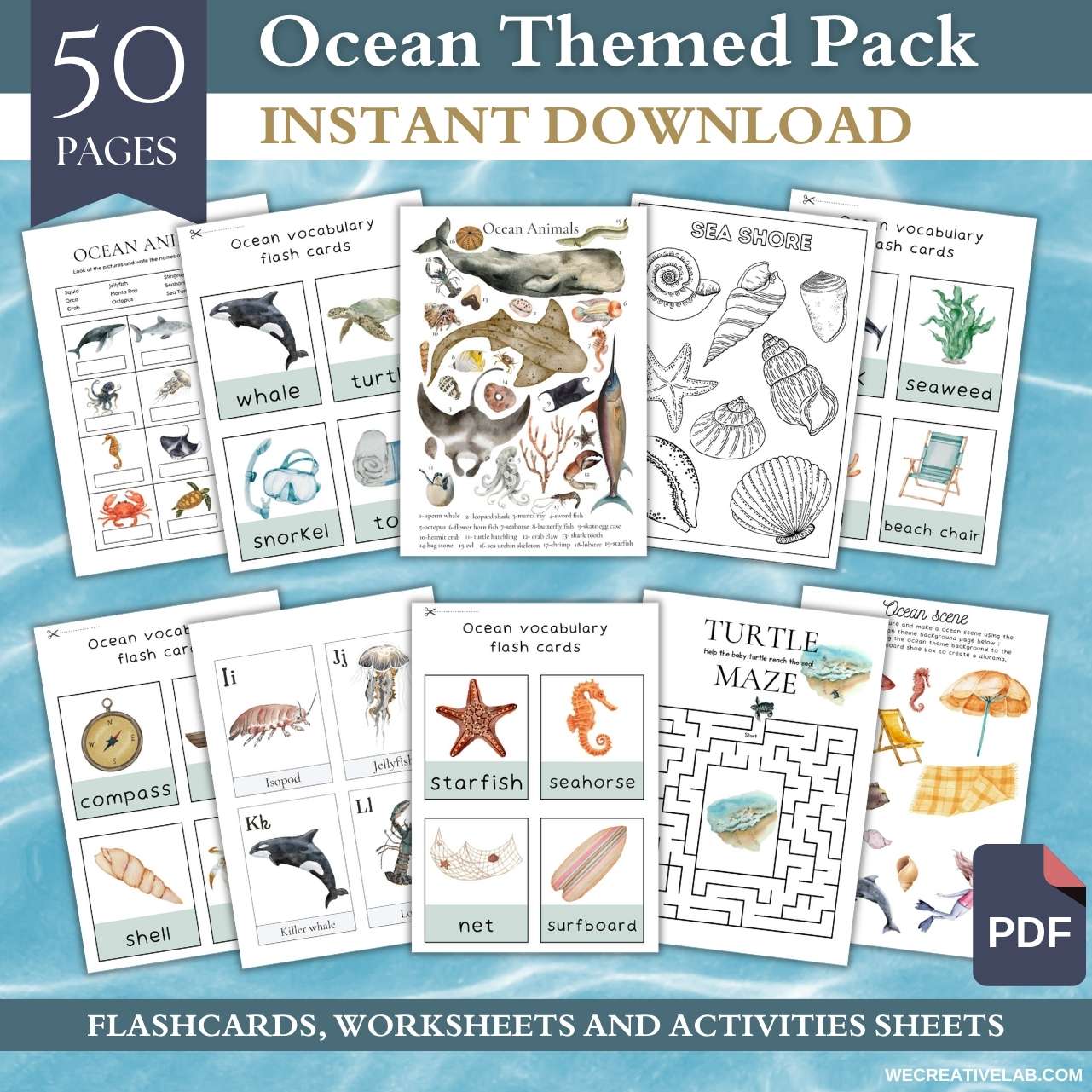 Ocean Theme Learning Bundle