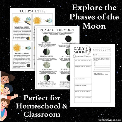 Moon Phases Mini Study & Journal Pack