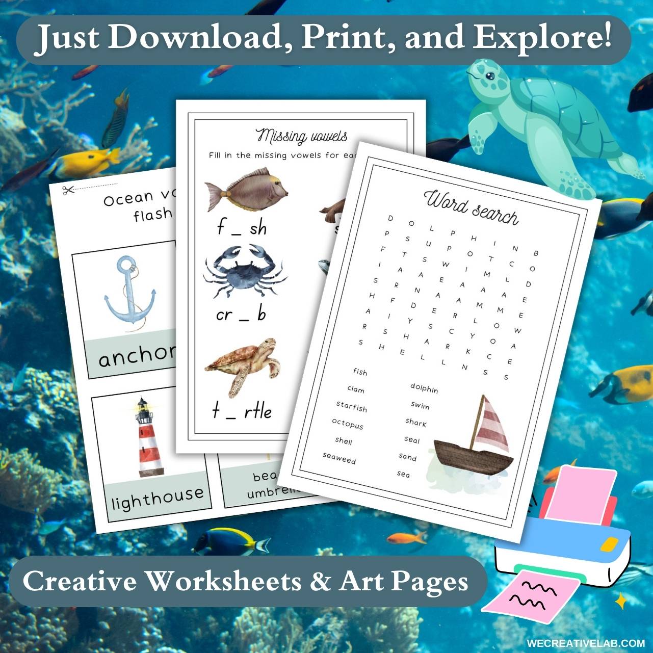 Ocean Theme Learning Bundle