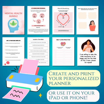 Mental Health Planners Bundle (Essential Edition)