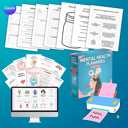 Mental Health Planners Bundle (Essential Edition)