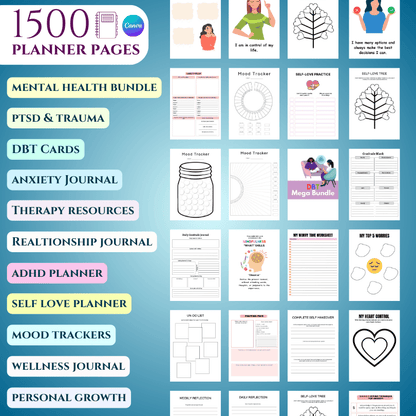 Mental Health Planners Bundle (Essential Edition)