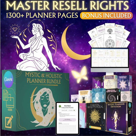 New Mystic & Holistic Planner Bundle (Master Resell Rights)